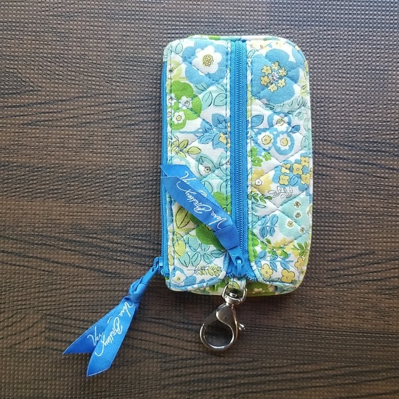 Vera Bradley Recycled Cotton Key Chain Zip Pouch - Picture 1 of 7